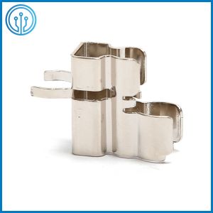 PCB Mount Nickel Plated Brass Siamese Fuse Clip For 5x20mm And 6x30mm Cartridge