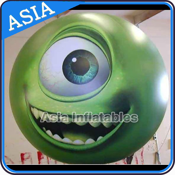 Large Inflatable Helium Balloon with UV protected printing , Sphere with Eyes