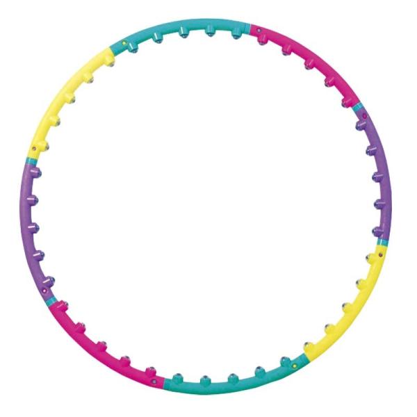 Buy PVC NBR Fitness Hula Hoop Massage Ring 88cm 8 Sections Magnetic Plastic at wholesale prices