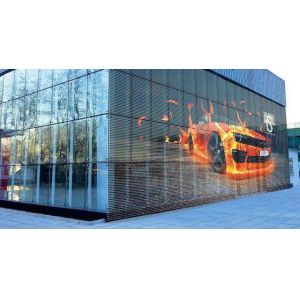 SMD3806 P10.42 Transparent Curtain Led Displays 5500cd/sqm