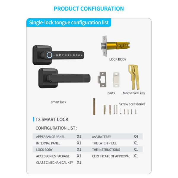 360° Fingerprint Entry Door Lock Aluminum Alloy For Home Apartments