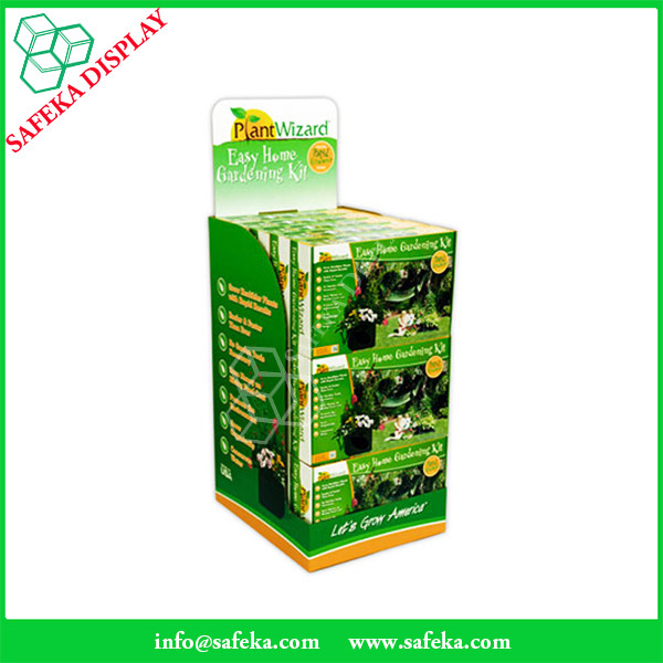 Pop dump bin displays Cheap Custom printed Promotion Rack Supermarket advertising Cardboard plant foods floor stand