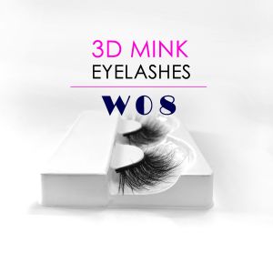 Real 3D Mink Eyelashes Customized Thickness Private Label For Makeup