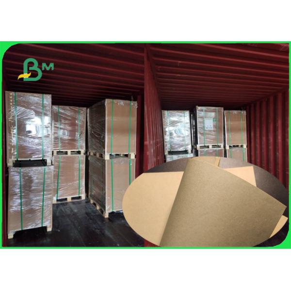Buy Food Grade 1100mm Brown Kraft Paper Roll For Shoe Box Folding Resistance at wholesale prices
