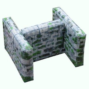 Buy inflatable trampoline combo Paint bunker-0007 at wholesale prices