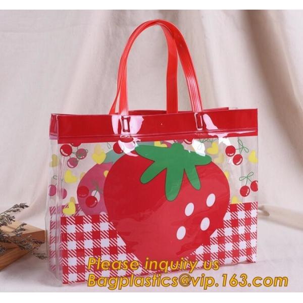 Factory price gift and shopping bags with handles customized pvc bag,Custom