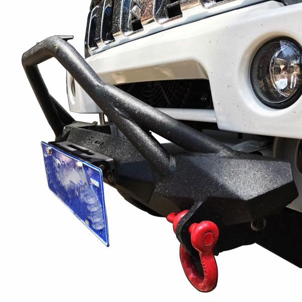 Buy Jimny Angry winch front bumper 4x4 Steel Winch Bumper for Jimny 4x4 auto front bumper for Jimny Sport bumper at wholesale prices