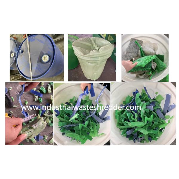 High Efficiency Waste Plastic Barrel Shredder,200L HDPE IBC Drum Dual Shaft Shredder With CE,Gallon Plastic Drum Crusher 1000kg Per Hour,Chemical