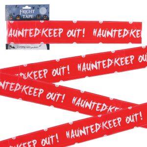 LDPE Halloween Keep Out Tape Banner , 0.04mm Plastic Halloween Fright Tape