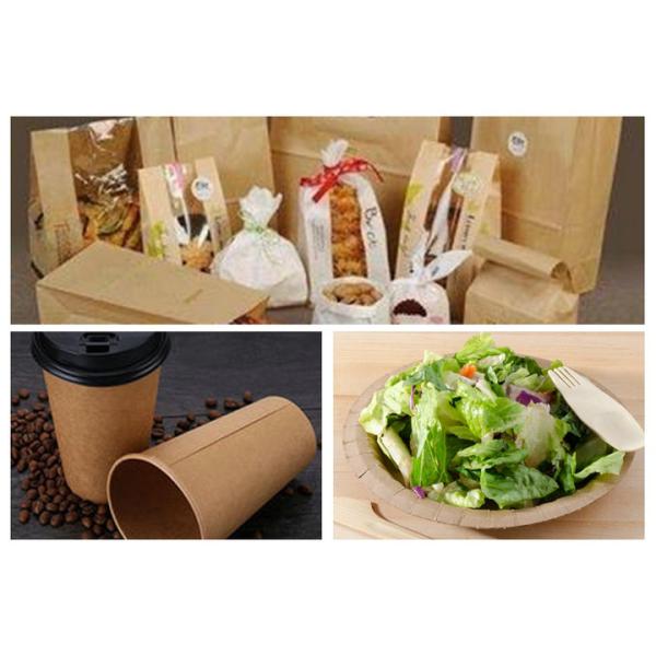 FSC FDA Single PE Coated Brown Kraft Paper Smooth and Glossy For Coffee Cups
