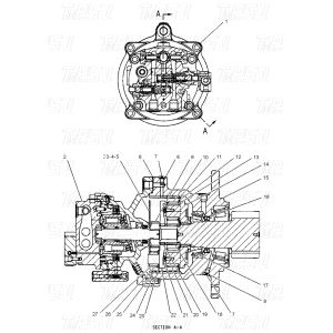E307C Hydraulic Excavator Swing Drive Motor For Demanding Applications