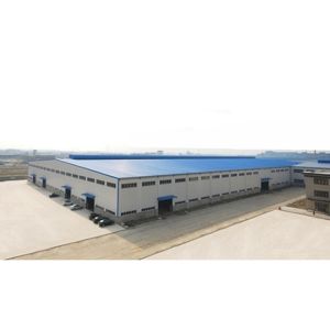 Hot Dip Galvanized / Painted Surface Single Storey Prefab Metal Frame Warehouse