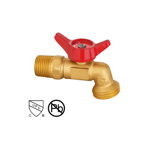 Buy Brass Hose Bibb Cock Ball Valve Male And Female Thread Ball Valve With Lock Nut at wholesale prices