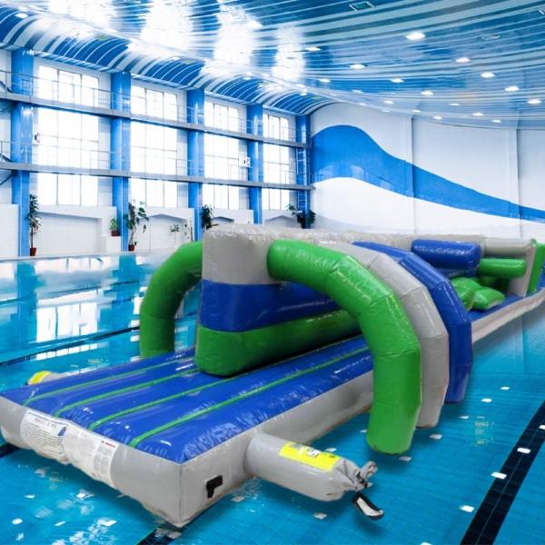 Fantastic Inflatable Water Toys 15M Twin Track Pool Inflatable Water Floating