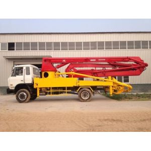 Special Purpose Truck , Concrete Pump Truck With Electric Control System