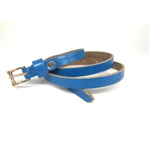 1.5cm Wide Alloy Buckle Women's Fashion Leather Belts