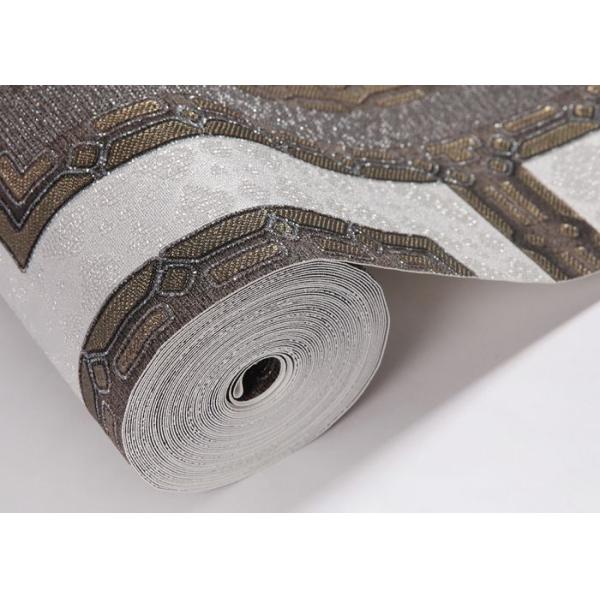 Eco - friendly Waterproof Living Room Wallpaper , Embossed Vinyl Wallpaper