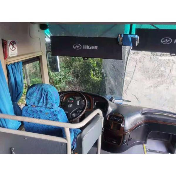 Used Coach Bus Model KLQ6129 Used Higer Bus 53 Seats Good Passenger Bus Double Doors Steel Chassis Low Kilometer