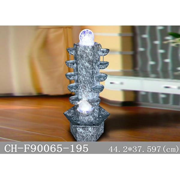 Buy H97CM Fiberglass Column Water Feature Led Lights HandMade at wholesale prices