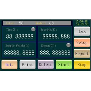 Toys Balls Kinetic Energy Tester Touch Screen Projectile Velocity Tester