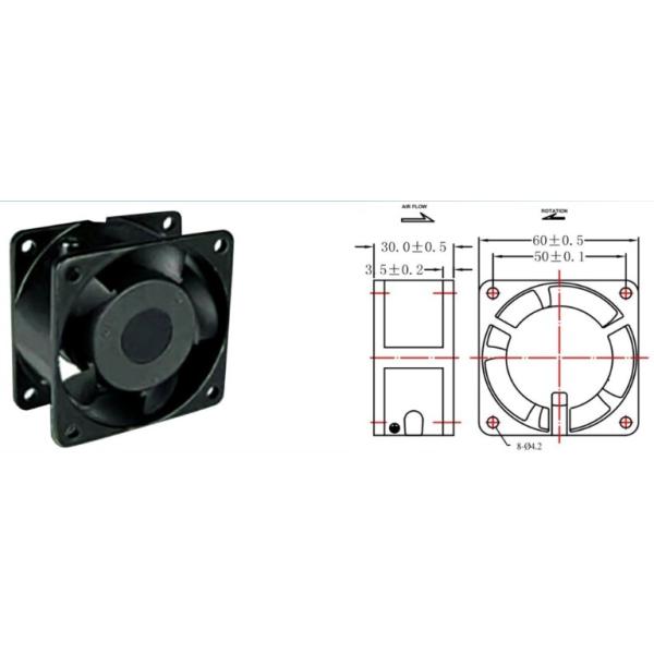 2400 3000RPM AC Cooling Fan For Washing Machine