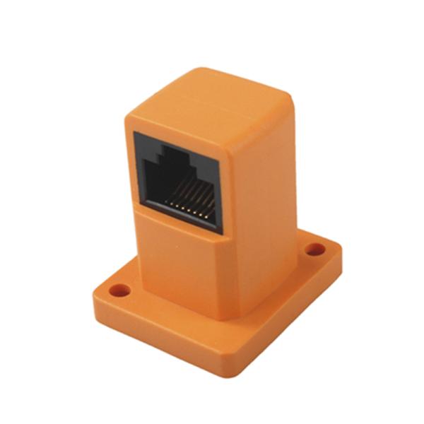 Female To Female RJ45 Modular Connector With 3mm Screw Hole