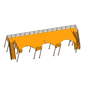 Shuttle Rotomolding Machine Oven Moveable 3000mm