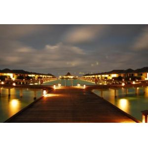Prefab Homes In Light Gauge Steel Framing System With Fiber Cement Board Cladding Overwater Bungalow In Maldives