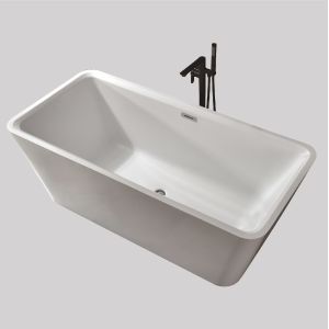 China Lightweight Whirlpool Acrylic Free Standing Bathtubs Matte White In Bulk on sale
