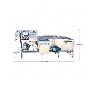 China High Efficiency Vegetable Washing Machine Manual Big Size on sale