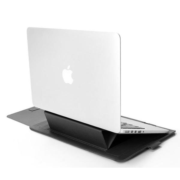 Modern Luxury Slim Design Multifunctional PU Laptop Sleeve Bags For 13'' Notebook Velcro Closure