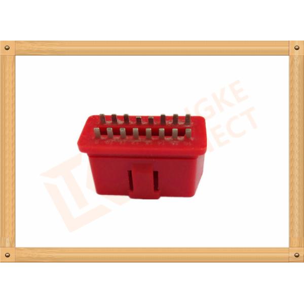 RED 16 Pin Obd Connector Replacement Obd Ii Connector CK-SOM002B