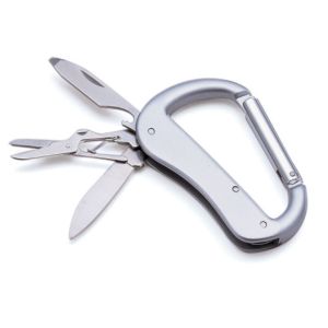 Multifunctional Camping carabinier Aluminum Hiking Snap Hook Carabiner With
