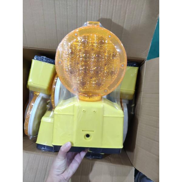 High Visibility Flashing Solar Battery Powered Traffic Cone Led Barricade Light For Road