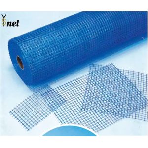 Emulsion Self Adhesive Fiberglass Mesh Blue Fiber Mesh Roll For Waterproofing
