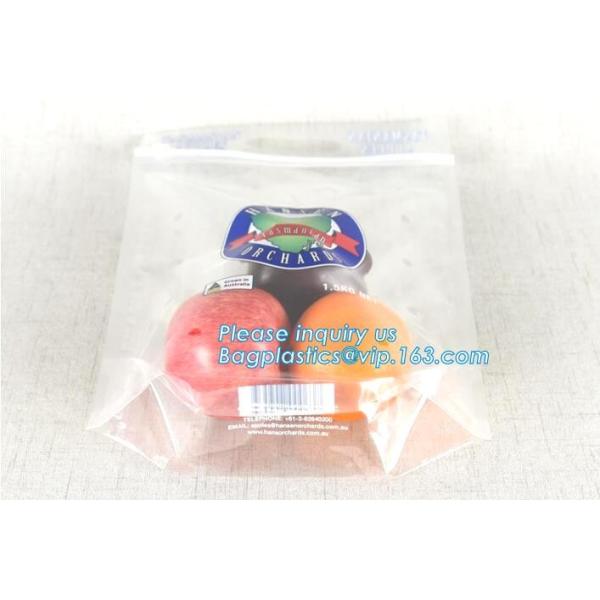 frozen food plastic packaging bag with slider zipper, pe zip lock bag with slider, slider k perforated fresh grape