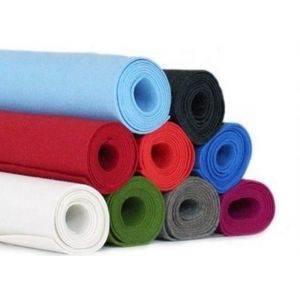 Colors Needle Punched Non Woven Fabric Polyester Felt / Acrylic Felt Fabric