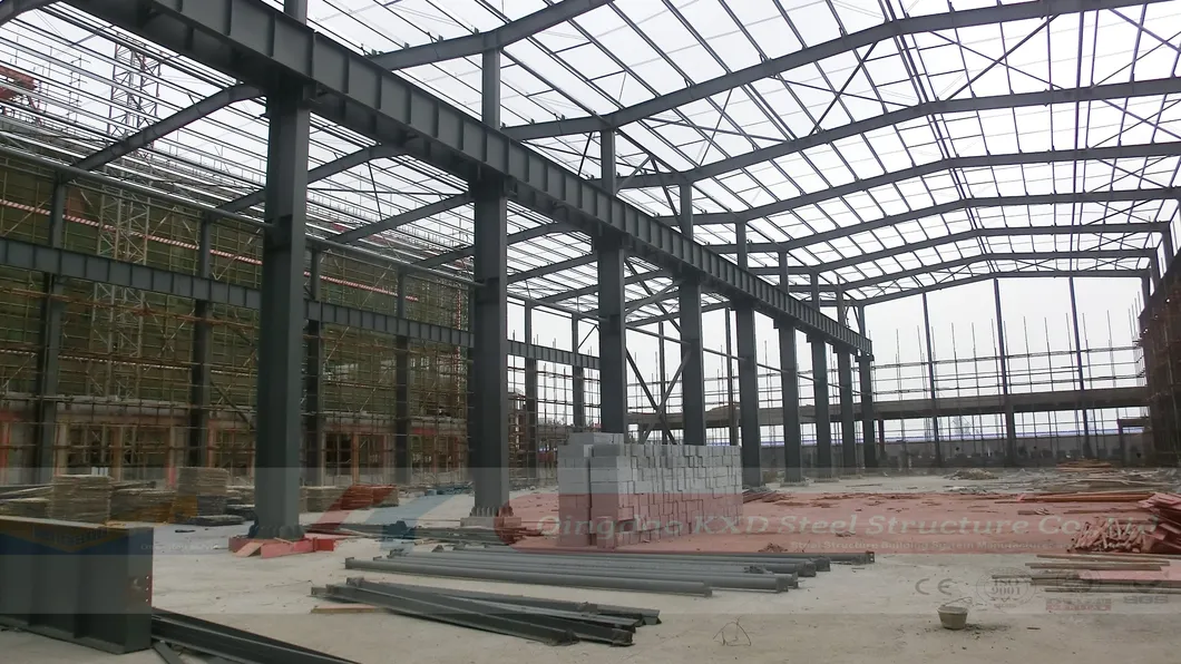 Prefabricated Galvanized Light Construction Steel Structure Production Factory Construction Warehouse (KXD-SSW50)