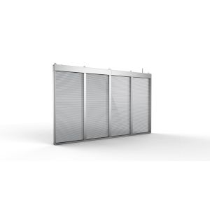 Ultra Thin P10 Transparent Led Display Mesh With 80% Transparency