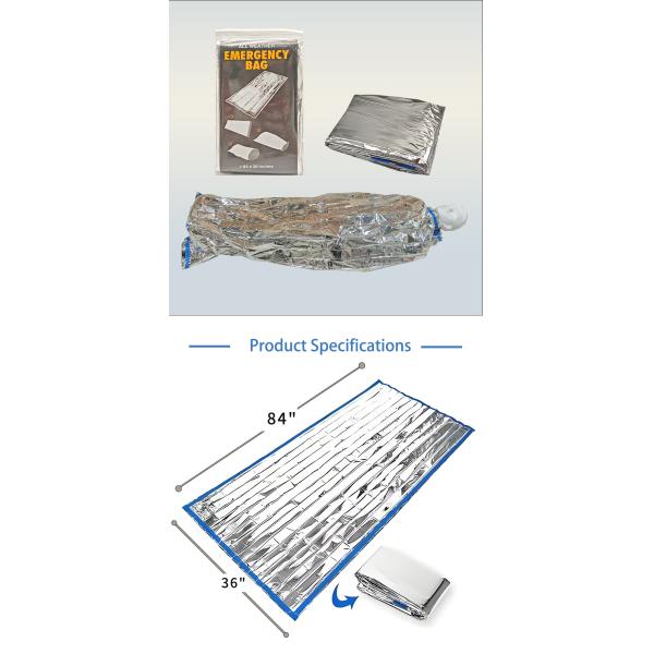 Portable Lightweight Thermal Bivy Sack Waterproof Gear Emergency Sleeping Bag for Outdoor Camping Water Safety Product