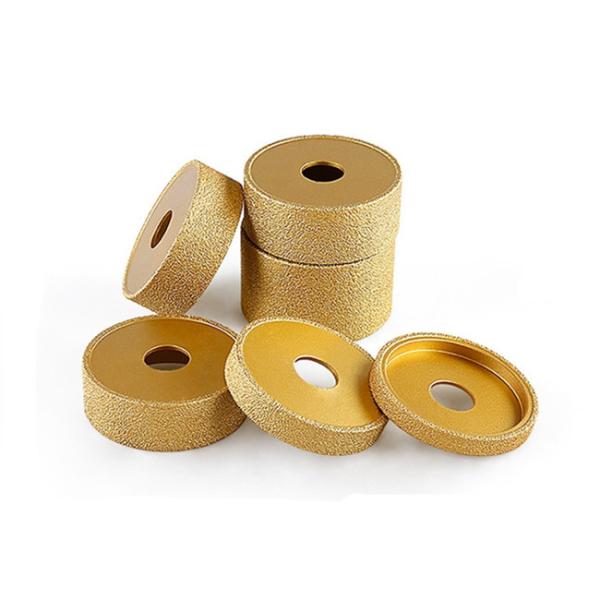 Buy Marble 75mm Hand Diamond  Grinding Wheel Flate Vacuum Brazed at wholesale prices