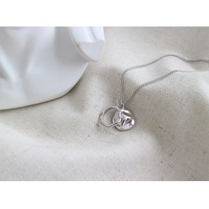 Lanciashow 925 Sterling Silver Clavicle Chain Necklace With Geometric Irregular