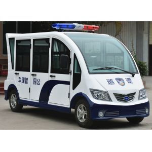 8 Seats Enclosed Electric Pick Up Car With Alarm Lamp For City Walking Street