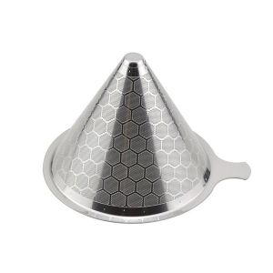 Custom Pour Over Coffee Filter Cone Pattern Design Portable For Camping