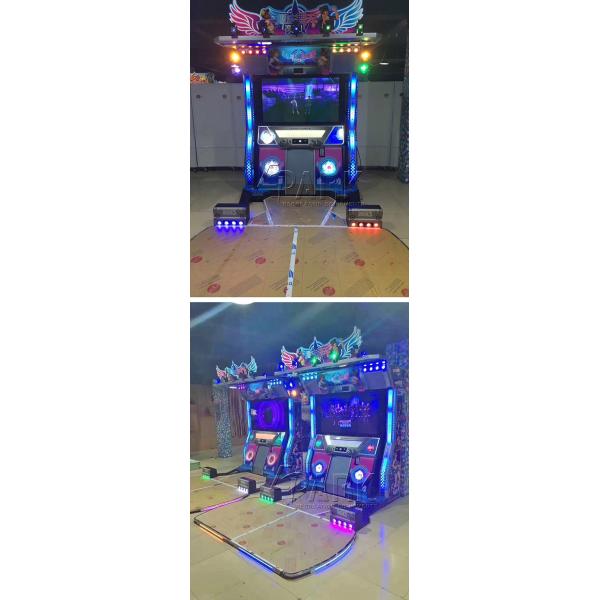 55 Inch Amusement Game Machine , LED Push Coin Game Dance Dance Revolution Arcade Machine