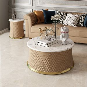 Matte Round Coffee Table For Living Room