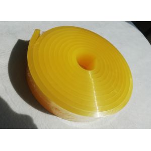 Yellow PU 75A 80A 90A Screen Printing Squeegee High Tolerance