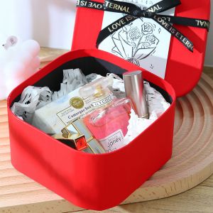 Custom Kraft Paper Gift Box with Rounded Corners and Lid