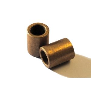 Sintered Bronze Sleeve Bearing , Cylindrical Bronze Bearing Flange Bushing