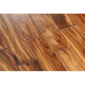 China solid T& G hand scraped acacia wood flooring on sale